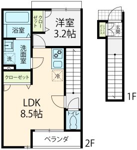 ラポール高橋町-A棟C棟　2階